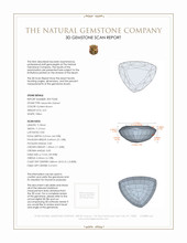 4.01 Ct. Hessonite Garnet from Ceylon (Sri Lanka) 3 D Scan Report