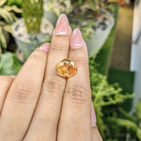 6.40 Ct. Hessonite Garnet from Ceylon (Sri Lanka) Life Style