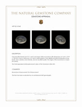 9.31 Ct. Cabochon Moonstone from Ceylon (Sri Lanka) Appraisal