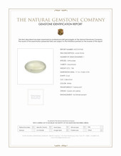 7.86 Ct. White Cabochon Moonstone from Ceylon (Sri Lanka) Scan Report