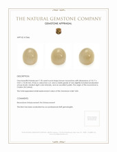 7.78 Ct. Cabochon Moonstone from Ceylon (Sri Lanka) Appraisal