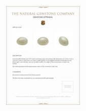 9.09 Ct. Cabochon Moonstone from Ceylon (Sri Lanka) Appraisal