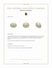 9.09 Ct. Cabochon Moonstone from Ceylon (Sri Lanka) Appraisal