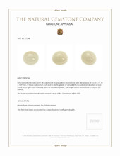 7.48 Ct. Cabochon Moonstone from Ceylon (Sri Lanka) Appraisal