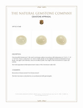 7.48 Ct. Cabochon Moonstone from Ceylon (Sri Lanka) Appraisal
