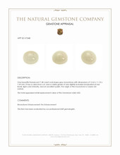 7.48 Ct. Grey Cabochon Moonstone from Ceylon (Sri Lanka) Appraisal