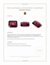 15.47 Ct. Rubellite Tourmaline from Brazil Appraisal