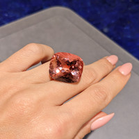 27.67 Ct. Morganite from Brazil Life Style