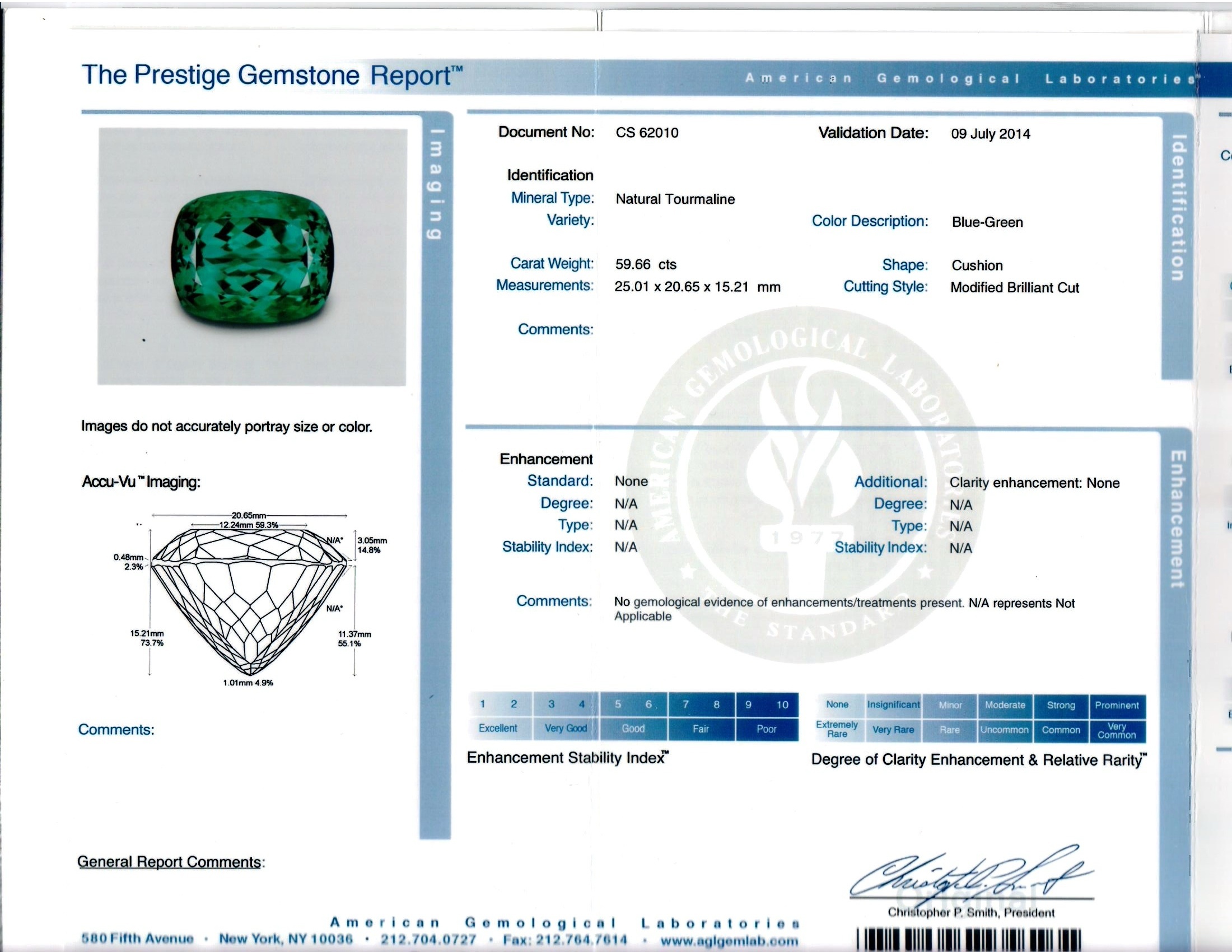 59.66 Ct. Tourmaline from Mozambique
