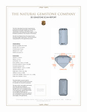 13.05 Ct. Tourmaline from Mozambique 3 D Scan Report