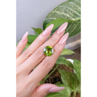 8.62 Ct. Peridot from Pakistan Life Style