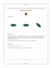 4.71 Ct. Green Cabochon Jade from Burma (Myanmar) Appraisal