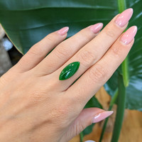 4.71 Ct. Cabochon Jade from Burma (Myanmar) Life Style