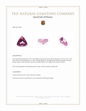 2.99 Ct. Pink Topaz from China Appraisal