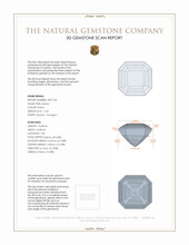 11.43 Ct. Peridot from Pakistan 3 D Scan Report