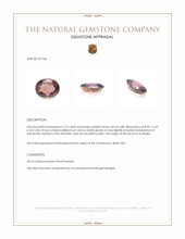 2.10 Ct. Pinkish Brown Zircon from Australia Appraisal