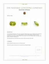 1.30 Ct. Sphene (Titanite) from Madagascar Appraisal