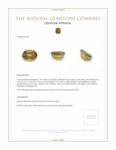 1.80 Ct. Sphene (Titanite) from Madagascar Appraisal
