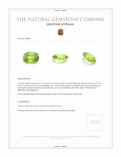 1.24 Ct. Sphene (Titanite) from Madagascar Appraisal