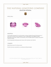 4.62 Ct. Purplish Pink Spinel from Ceylon (Sri Lanka) Appraisal