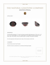 1.74 Ct. Garnet from Namibia Appraisal