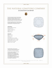 1.81 Ct. Zircon from Ceylon (Sri Lanka) 3 D Scan Report
