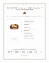 2.27 Ct. Brownish Orange Zircon from Ceylon (Sri Lanka) Scan Report
