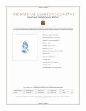 0.75 Ct. Blue Aquamarine from Brazil Scan Report