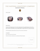 2.27 Ct. Brown Zircon from Ceylon (Sri Lanka) Appraisal
