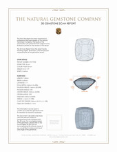 1.99 Ct. Zircon from Ceylon (Sri Lanka) 3 D Scan Report