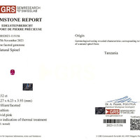 1.52 Ct. Spinel from Tanzania Scan Report