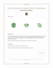 0.97 Ct. Demantoid Garnet from Madagascar Appraisal