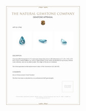 3.73 Ct. Zircon from Malawi Appraisal