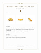 4.91 Ct. Yellowish Orange Citrine from Ceylon (Sri Lanka) Appraisal