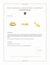 4.36 Ct. Citrine from Ceylon (Sri Lanka) Appraisal
