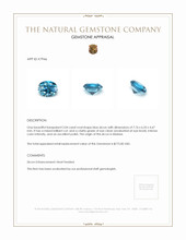 2.04 Ct. Zircon from Malawi Appraisal