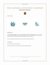 2.46 Ct. Zircon from Malawi Appraisal