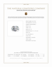 3.74 Ct. White Zircon from Malawi Scan Report