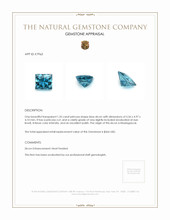 1.35 Ct. Zircon from Madagascar Appraisal