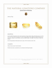 6.96 Ct. Citrine from Ceylon (Sri Lanka) Appraisal