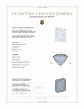 2.40 Ct. Zircon from Malawi 3 D Scan Report