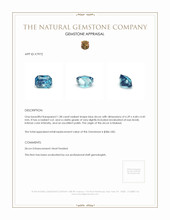 1.38 Ct. Zircon from Malawi Appraisal