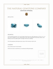 1.86 Ct. Zircon from Malawi Appraisal