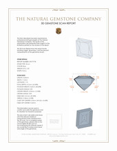 2.20 Ct. Zircon from Malawi 3 D Scan Report