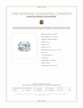4.76 Ct. Blue Zircon from Malawi Scan Report