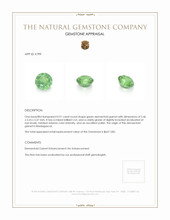 0.91 Ct. Demantoid Garnet from Madagascar Appraisal