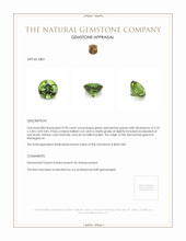 0.90 Ct. Demantoid Garnet from Madagascar Appraisal
