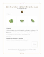 0.83 Ct. Demantoid Garnet from Madagascar Appraisal