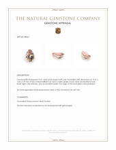 2.41 Ct. Multi Color Tourmaline from Mozambique Appraisal