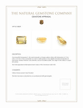 1.38 Ct. Citrine from Ceylon (Sri Lanka) Appraisal
